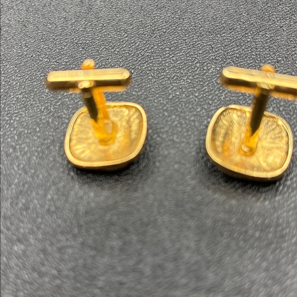Black and Gold Cufflinks - Picture 3 of 3